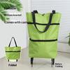 2 In 1 Foldable Portable Rolling Shopping Cart Waterproof Trolley With Wheels Waterproof Shopping Bag Trolley For Shopping