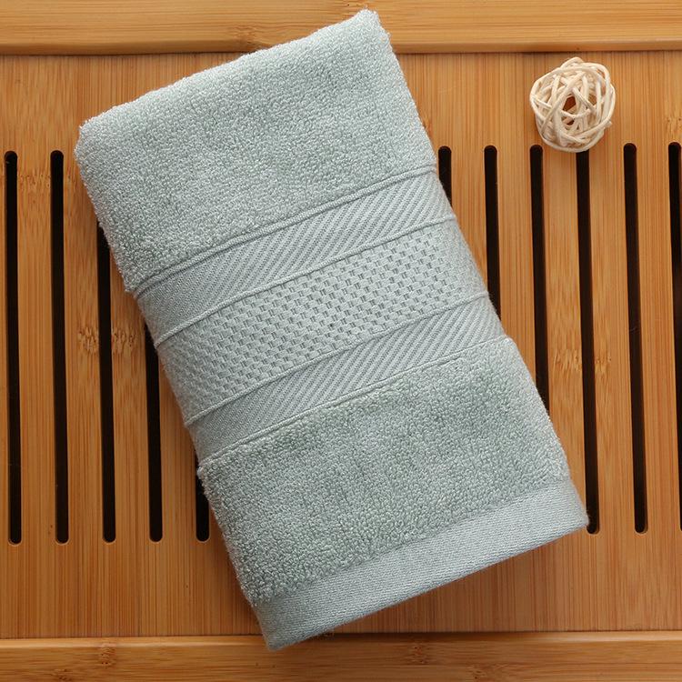 Absorbent Bamboo Fiber Washcloths - Pure Cotton Face & Bath Towels with Embroidered Logo