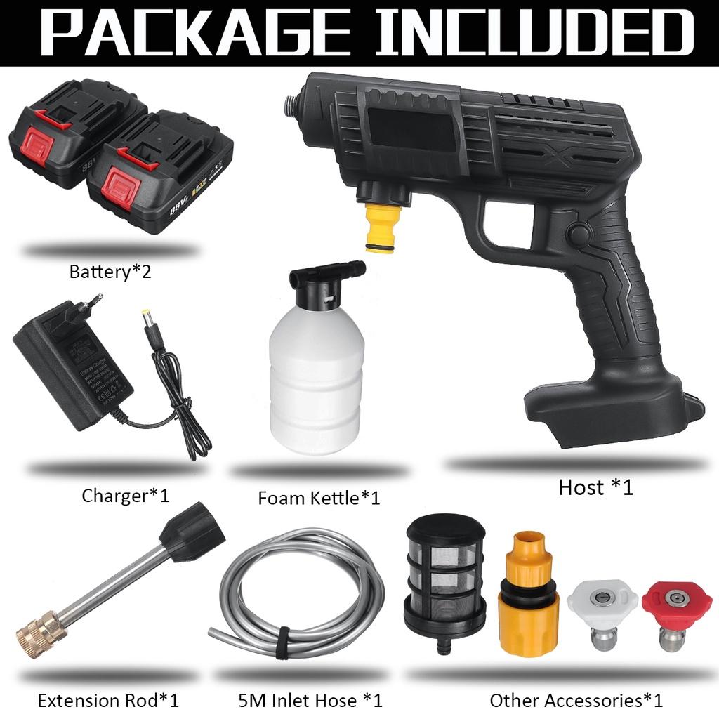 180W Portable Wireless High Pressure Car Washer Foam Generator Spray Car Cleaning Machine