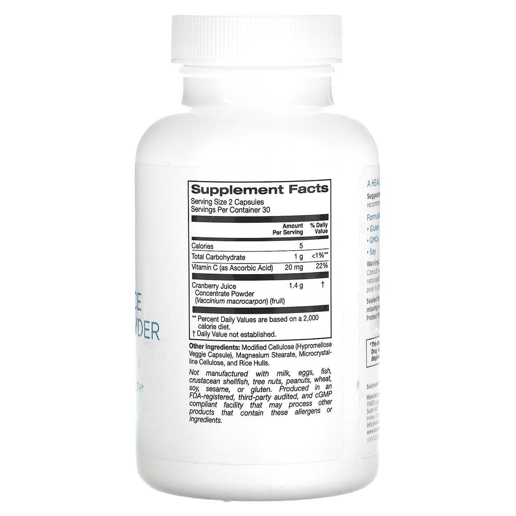 Cranberry Juice Concentrate Plus Vitamin C, Veggie Capsules 60