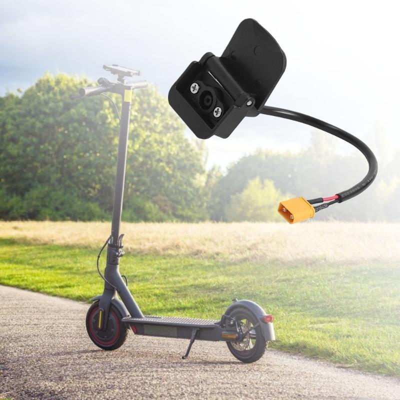 Electric Scooter Charging Interface Component Socket Plug Connecting Charging Port Kickscooter Parts Easy To Install