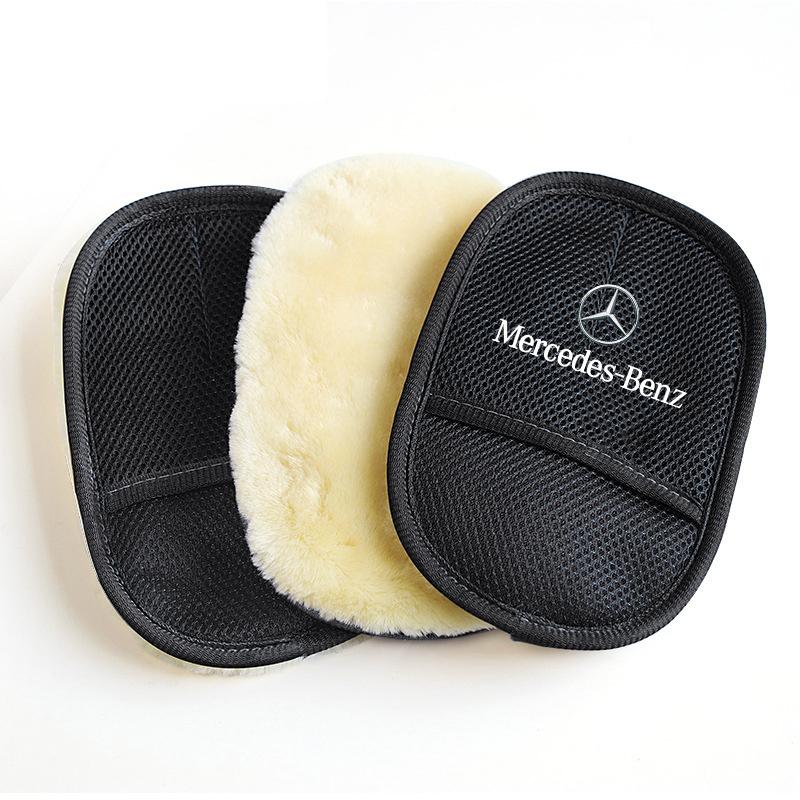 WLX4 For Mercedes Benz W210 W176 AMG CLS CLE CLA GLA GLB GLS Class A GLE W222 Car Plush Cleaning Gloves Thickening Wool Wash Towel
