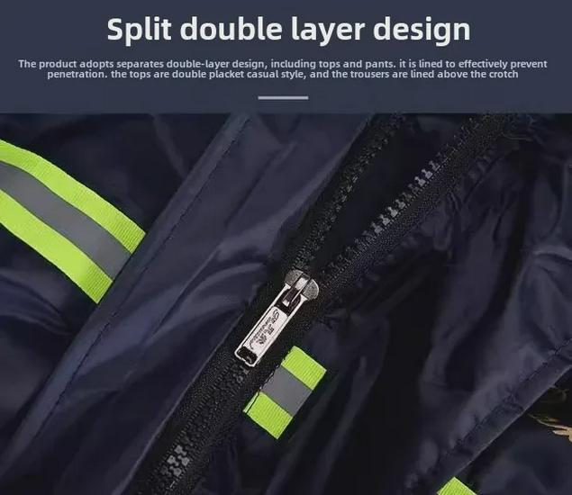 Combinaison imperméable double couche Paradise pour adulte avec logo personnalisé