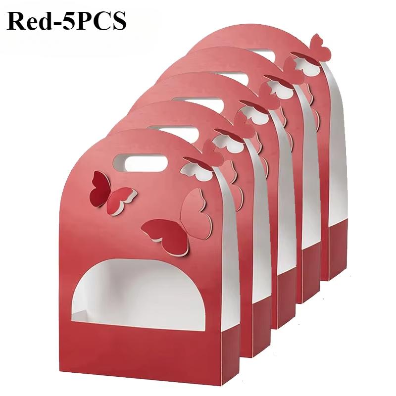 5-10PCS 3D Hollow Butterfly Flower Box Gift Packaging Bag for Home Decor Valentine’s Day Mother’s Day Girlfriend Birthday Gifts
