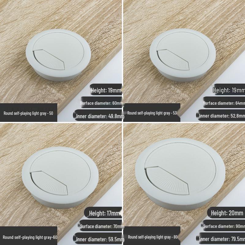 Round Desk Cable Management Grommet Cover