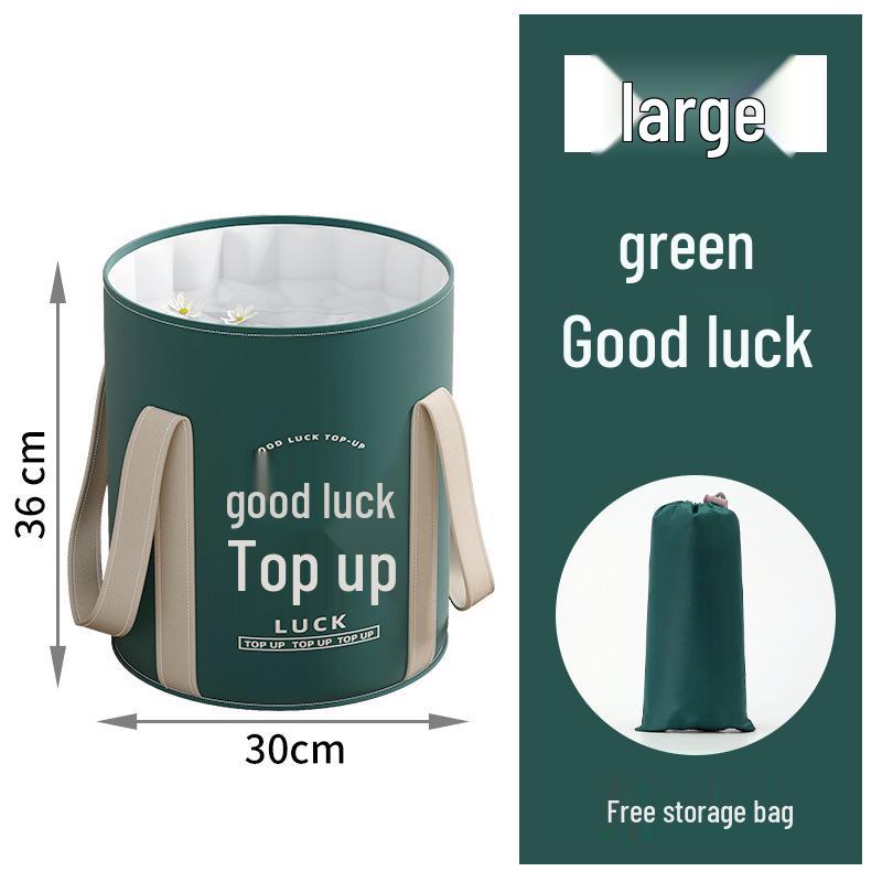 Portable Insulated Foldable Foot Bath Bucket - Travel-Friendly and Deep for Household Use