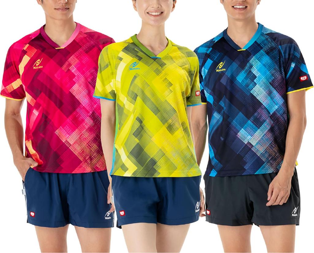 Nittaku Ecline Table Tennis Wear Shirt, Blue,