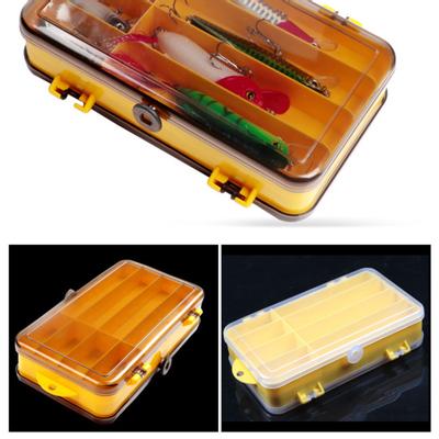 Double Sided Multi Compartments Fishing Storage Case Bait Lure Hook Tackle Box