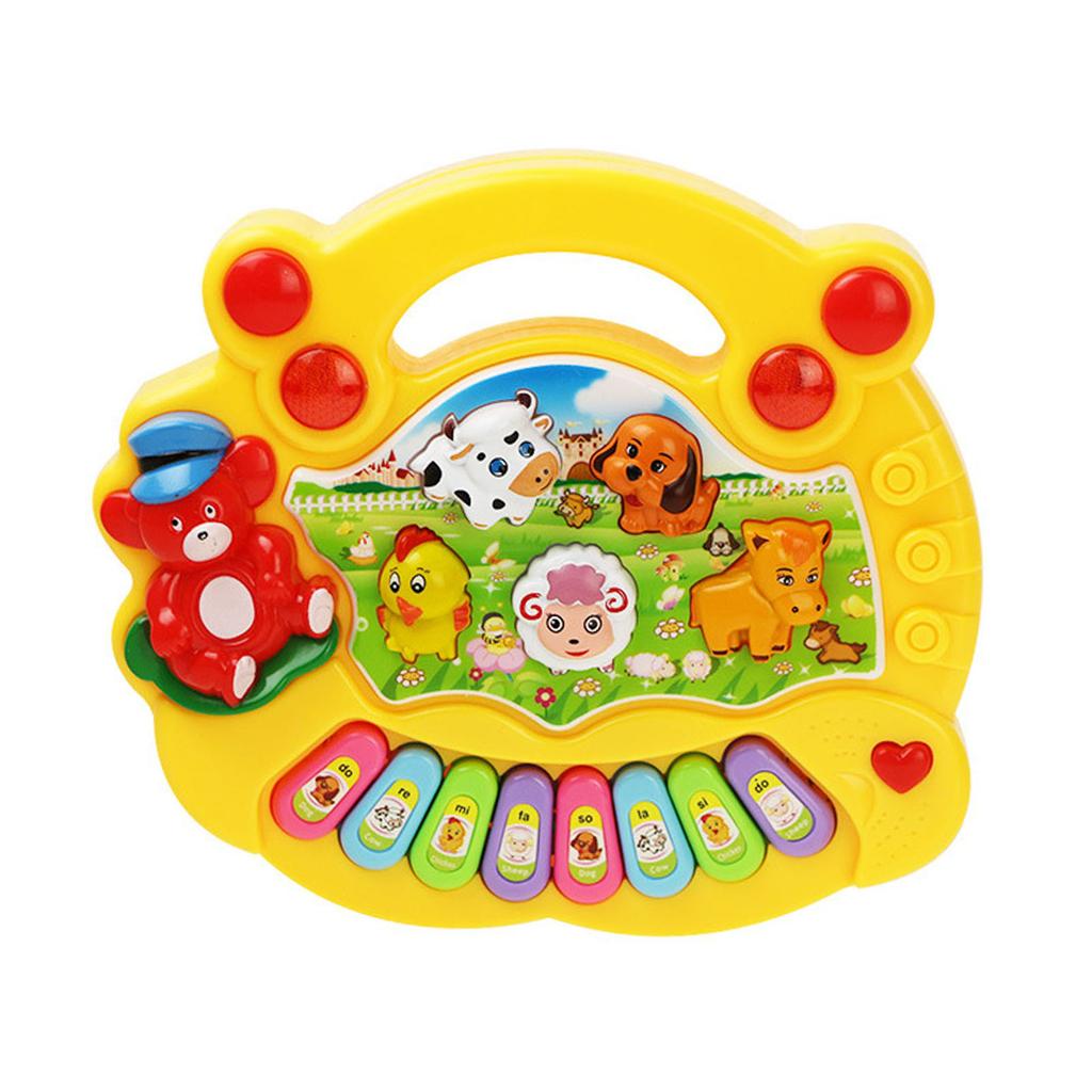 Electronic Baby Instrument Farm Animal Keyboard Toy Children Educational Musical Instrument Toys