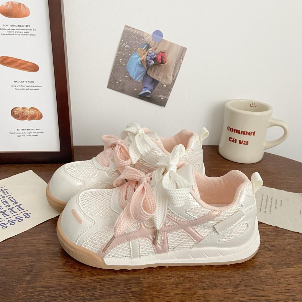 Dicksöhlige deutsche Trainingsschuhe Damen 2025 neu beliebt Sommer dünnes Mesh atmungsaktiv Forrest Gump lässige Sport-Dad-Schuhe