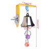 Hanging Parrot Bell Toys Acrylic/Metal Bird Chew Toy  for Parakeet Parrots