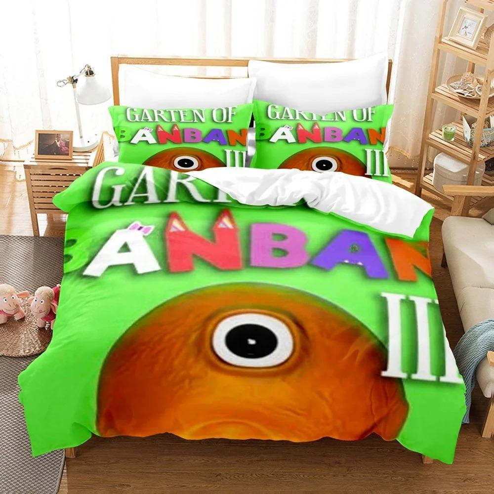Garten Of Banban Bettwäsche-Set Cartoon Bettwäsche Geschenk für Jungen Kinder Mädchen Heimdeko Einzelbett Twin Full Size Niedliche Bettbezug-Sets