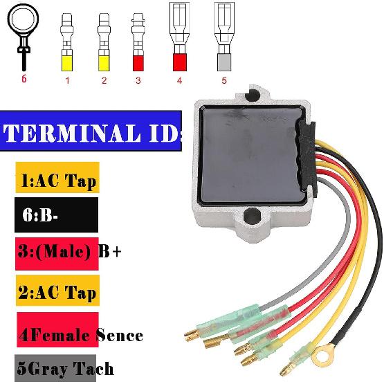 815279T Regulator Rectifier 883072T 6 Wire Compatible With Mercury Voltage Regulator 40HP 50HP 55HP 60HP 75HP 90HP 100HP 115HP 125HP 135HP 150HP