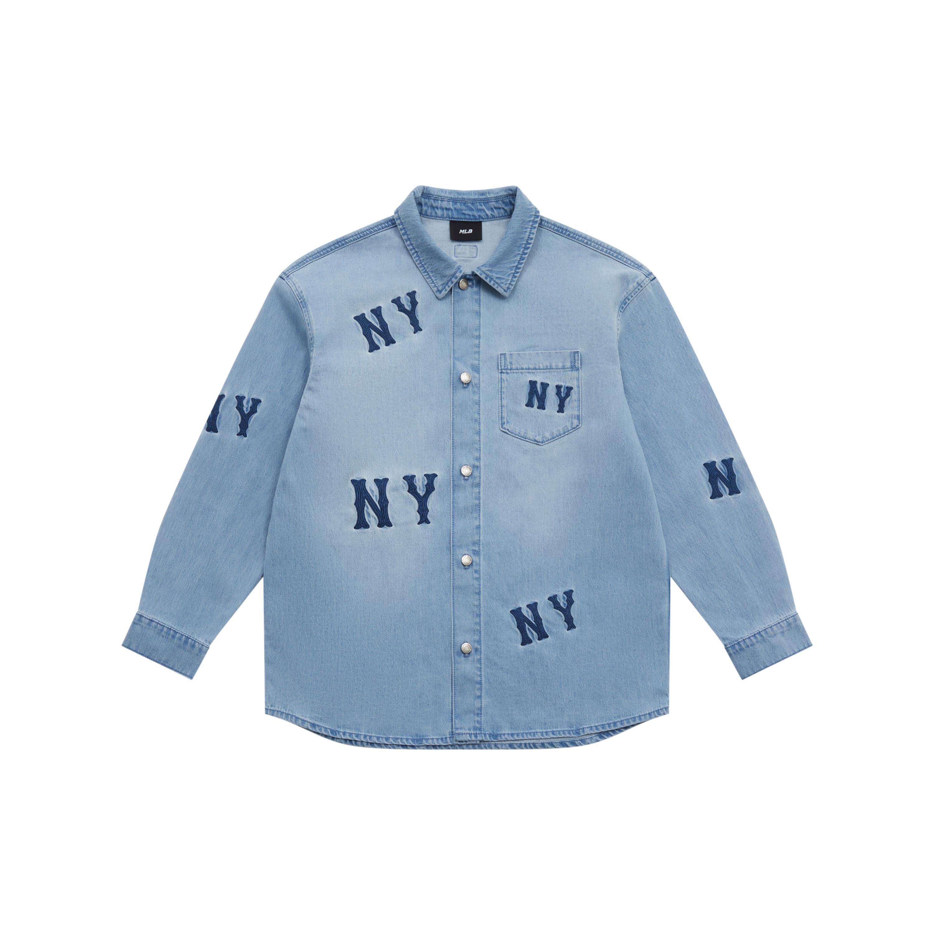 

Новая футболка MLB New York Yankees SS25 Унисекс Светло-голубая 3ADRG0351-50BLL XL