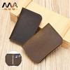 Simple Stylish Card Holder With Multifunctional Crazy Horse Pickup Bag Cow Bank ID Wallet Men