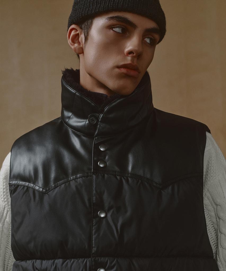 Musinsa Standard Western Padded Vest [Black]