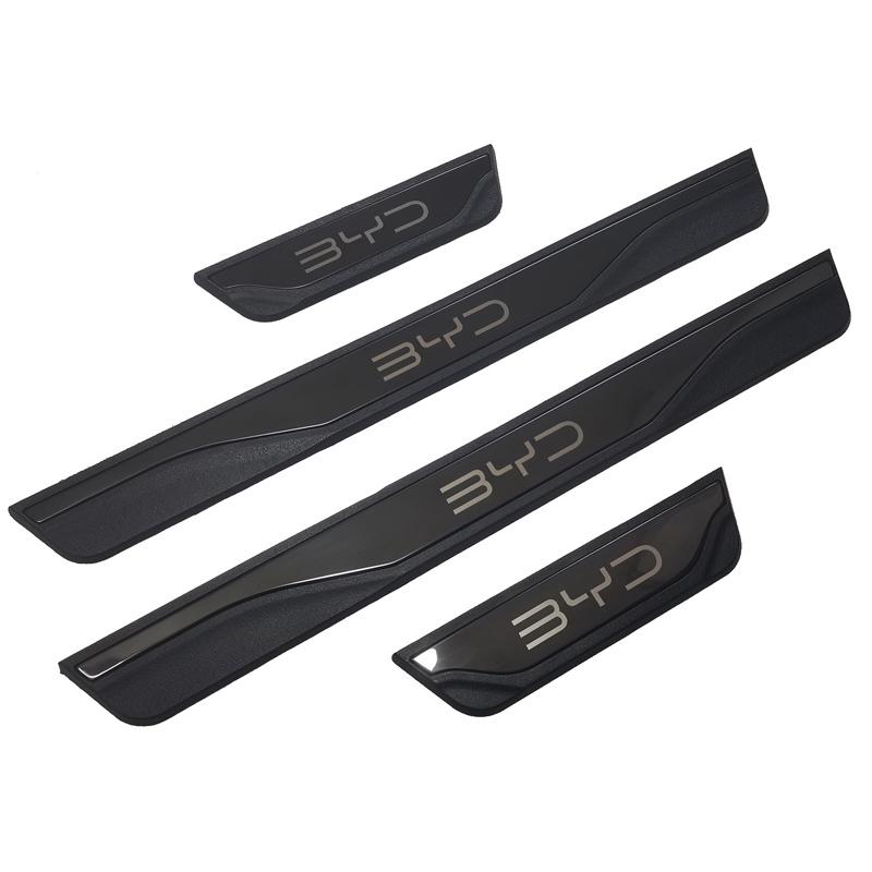 For BYD SEAL 6 DM-i Touring 2025 Accessories ABS Stainless Steel Plastic Door Sill Pedal Scuff Plate Decoration Cover 4Pcs/Set