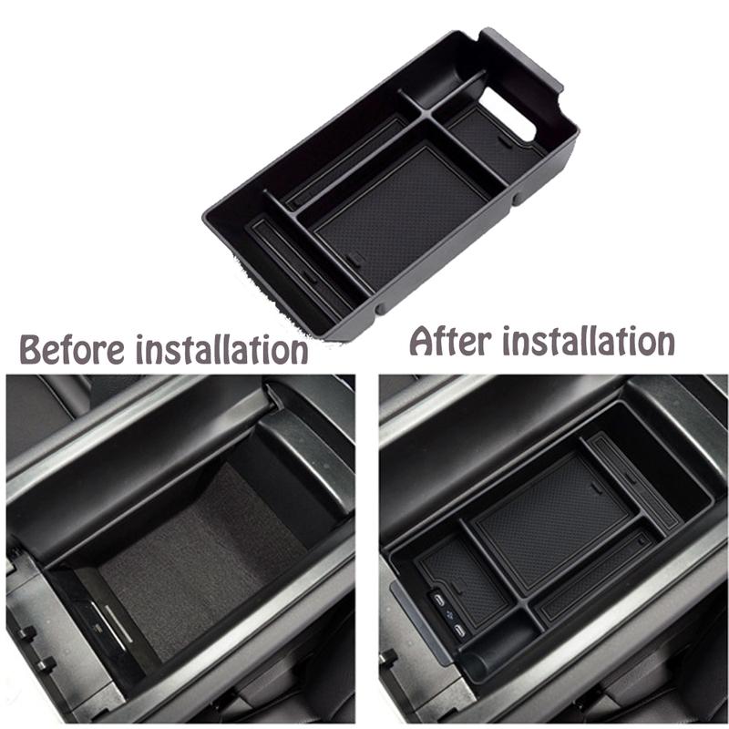 Mittelarmlehne Aufbewahrungsbox Center für Mercedes Benz C Klasse W206 220d 2024 Konsole Beflockung Organizer Container