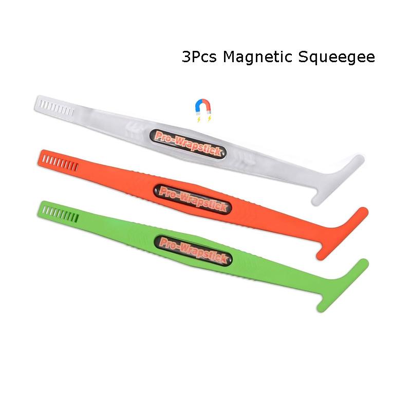 Car Accessories Vinyl Film Micro Stick Squeegee Curves Slot Edge Detailing Scraper Wrapping Tool Window Tint Kit Metal Spudger