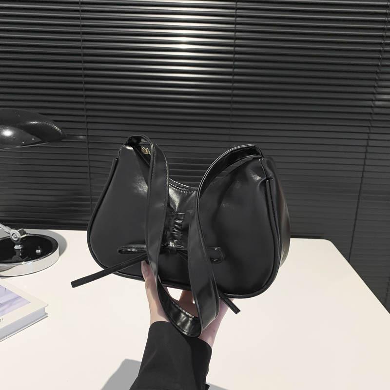 Stylish And Chic New Moon Bag Elegant Pu Material Shoulder Bag For Trendy Outfits чёрный