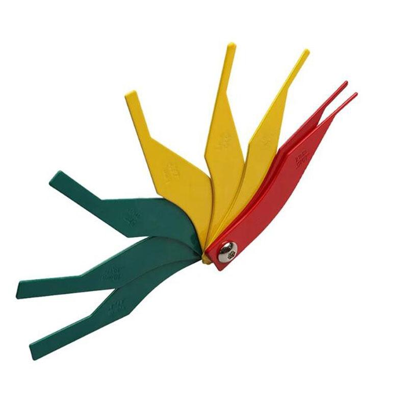 Brake Lining Thickness Gauge, Steel Automotive Brake Pad Measuring Tool, Disc And Drum Brake Lining Gauge Set