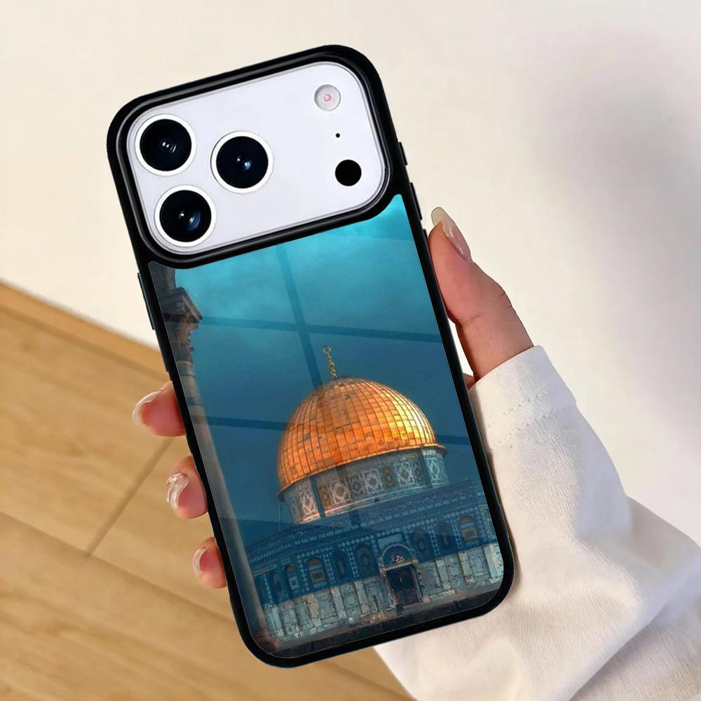 Arabic Muslim Mosque Building Mobile Phone Case for IPhone 17 AIR 16pro Max 15 14 13 12 11 Bumper Cover