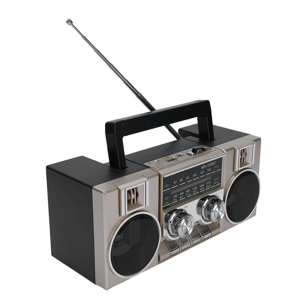 Portable FM AM SW Radio Full Band Clear Sound Quality Radio with RGB   Speaker for Garden   Bathroom
