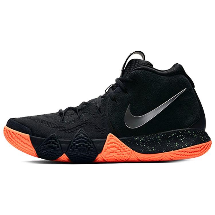

новые Nike Kyrie 4 Черный Серебристый Оранжевый 43