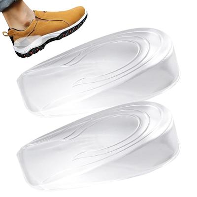 Height Increase Insole - 8.5x5.5x2.6cm (3cm Lift) Silicone Invisible Heel Pad Reusable Shoe Lift Women Men Enhances Comfortable All-Day Wear Bionic