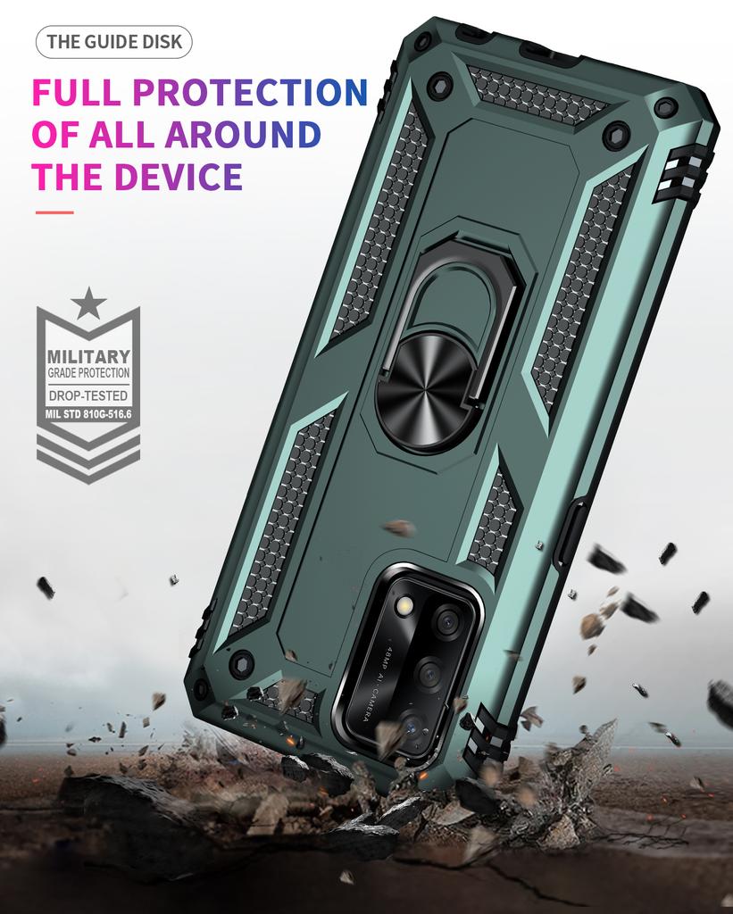 Shockproof Cover For Oppo A74 F19 Case Oppo A74 CPH2219 Ring Holder Phone Case For OPPO F19 A74 4G Funda OPPO F19 Coque Capa