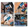 21V Rechargeable Lithium Battery Impact Drill Handheld Portable Electric Screwdriver Electric Drill Set