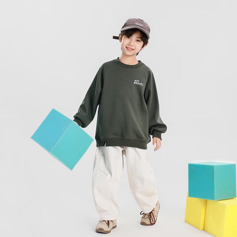 Boys' Letter Print Crewneck Sweatshirt