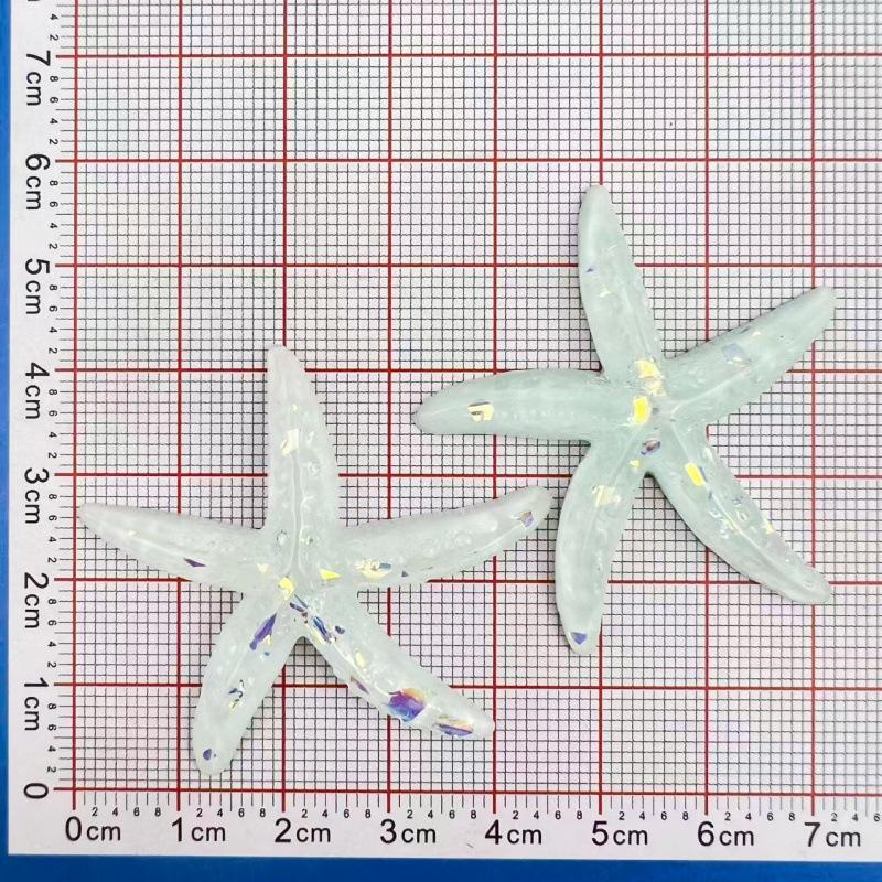 Gradient Starfish Resin DIY Accessories for Hair Clips, Phone Cases, Crocs & Shoelaces.
