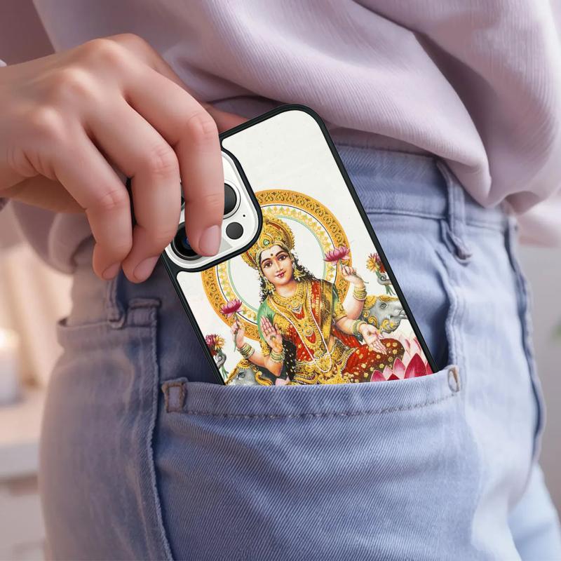 Lakshmi Hindu Goddess soft Phone Case For iPhone 17 Air 15 16e 14 13 Pro Max Coque 12 11 Pro Max PLUS cover