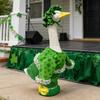 St Patricks Day Plastic Geese Statue Outfit Reusable Multi-Purpose Lawn Statue Costume for Holiday Decorations / Themed Outfits