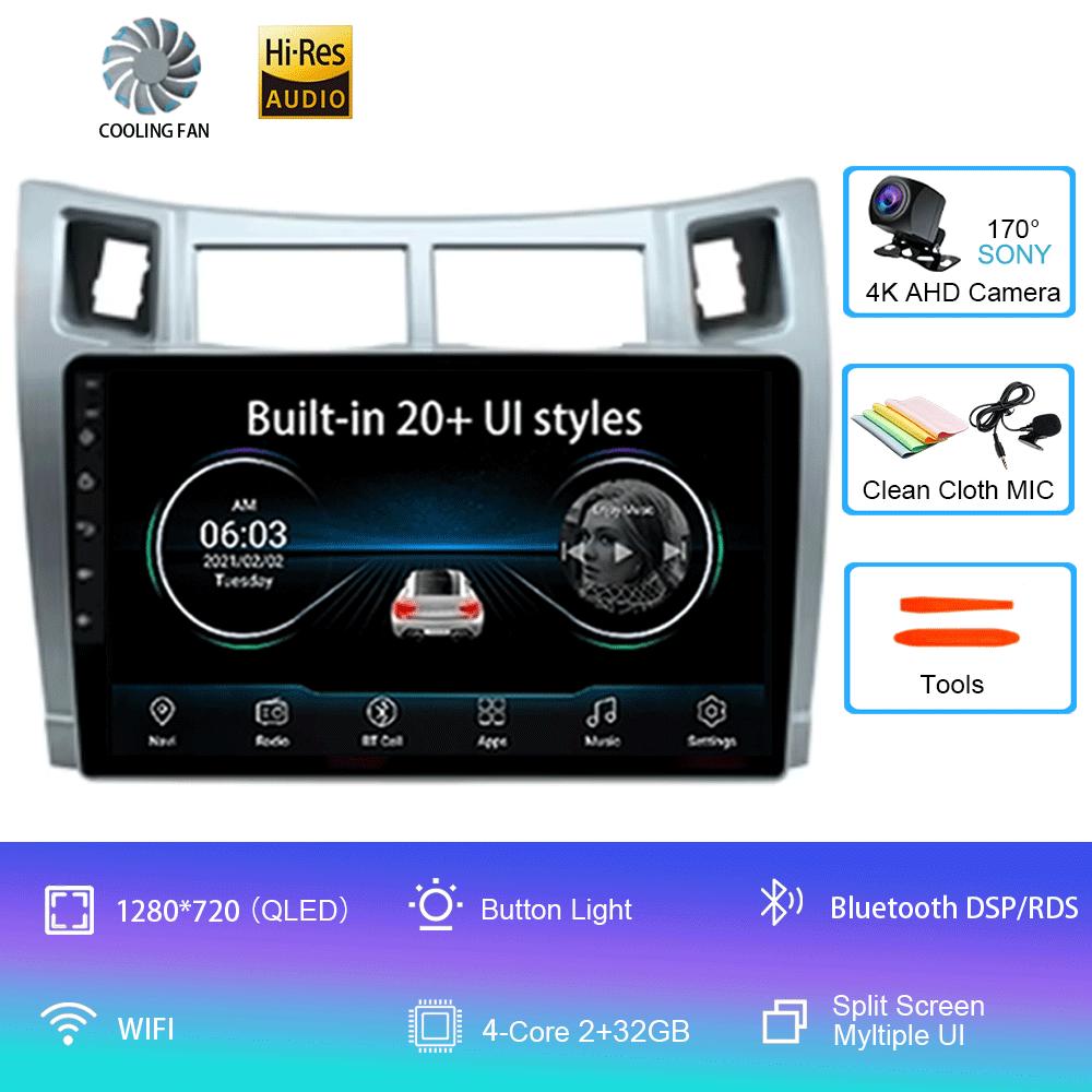 

For Toyota Yaris 2005 2006 2007 2008 2009 2010 2011 2012 Carplay Car Multimedia Player Radio Car Radio Android 14 GPS Navigator CHINA