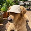 Sonnenschutz Hund Sonnenhut Verstellbarer Haustier Visierhut Stilvoller Hundesonnenhut für Hunde Katzen
