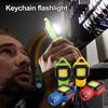 Multi-functional Keychain Light USB Rechargeable Flashlight Portable Outdoor Emergency Light Waterproof Hand Flashlight