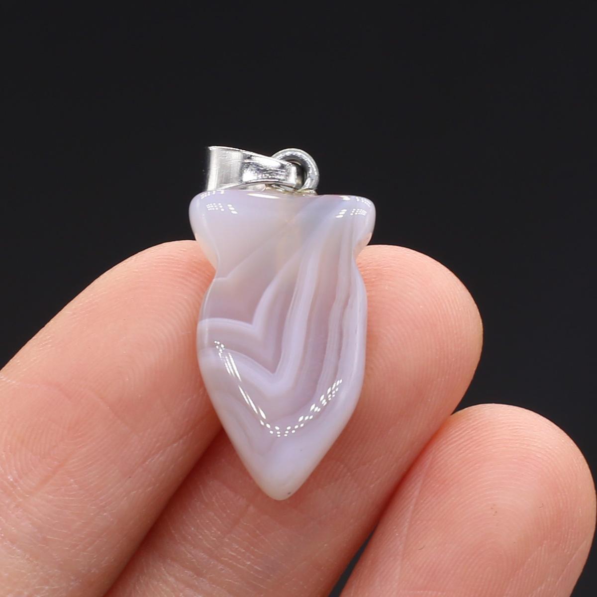 1 шт. в партии натуральный камень полосатый агат кулон в форме рыбы оникс подвески — фото 16