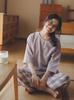 Cotton Loungewear Pajamas Light Purple [Euyqs] 100% Women's (JP, Alphabet, M, Check)