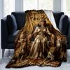 1PC Custom Name Ancient Egyptian Majesty blanket versatile,all-season throw suitable for the living room,bedroom,camping,travel,and gift