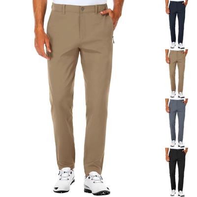 Herren Casual Elastische Slim Fit Wanderhose, Leichte Golfhose