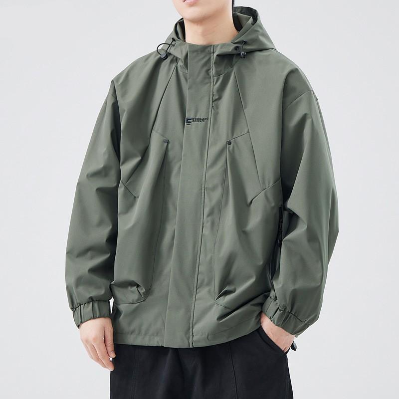 New jacket jacket for boys autumn and winter loose trendy brand cotton-padded clothes casual hooded top jacket for men