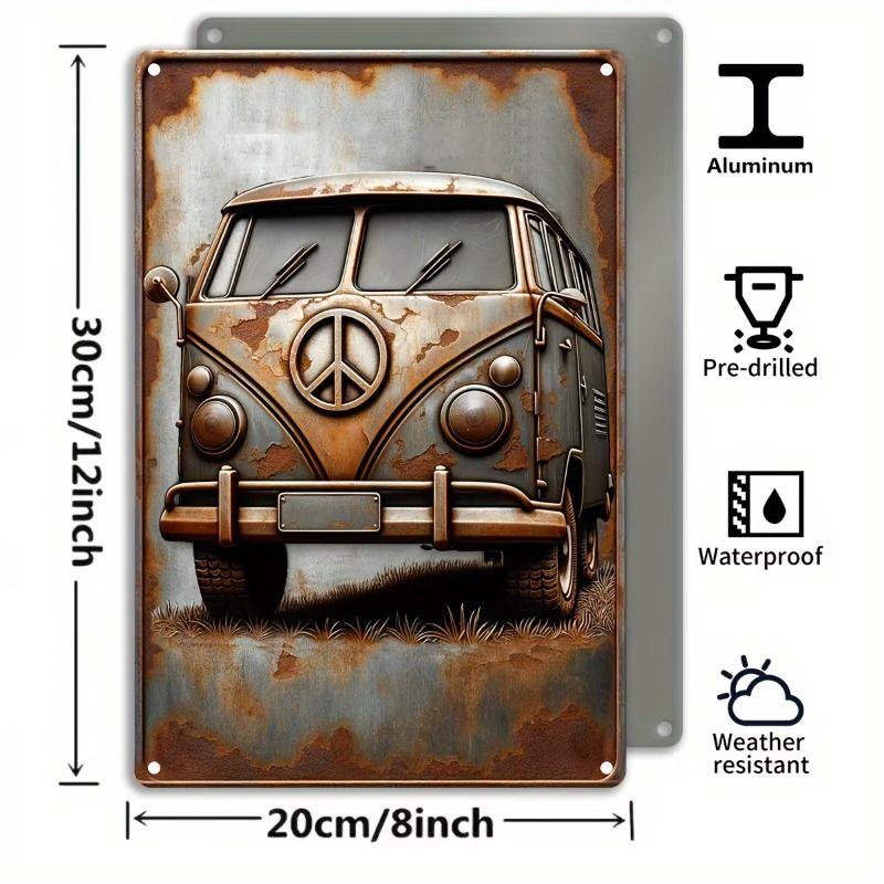Vintage Metallplåt Väggaffisch Skylt 20x30cm