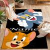 Looney Rabbits Urban Vibes Customized Name Area Rug Perfect for Living Rooms Bedrooms Hallway Entryway Anti-slip Rug Anime Office Decor