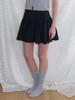 Liel Berries Lace Mini Skirt (Black)