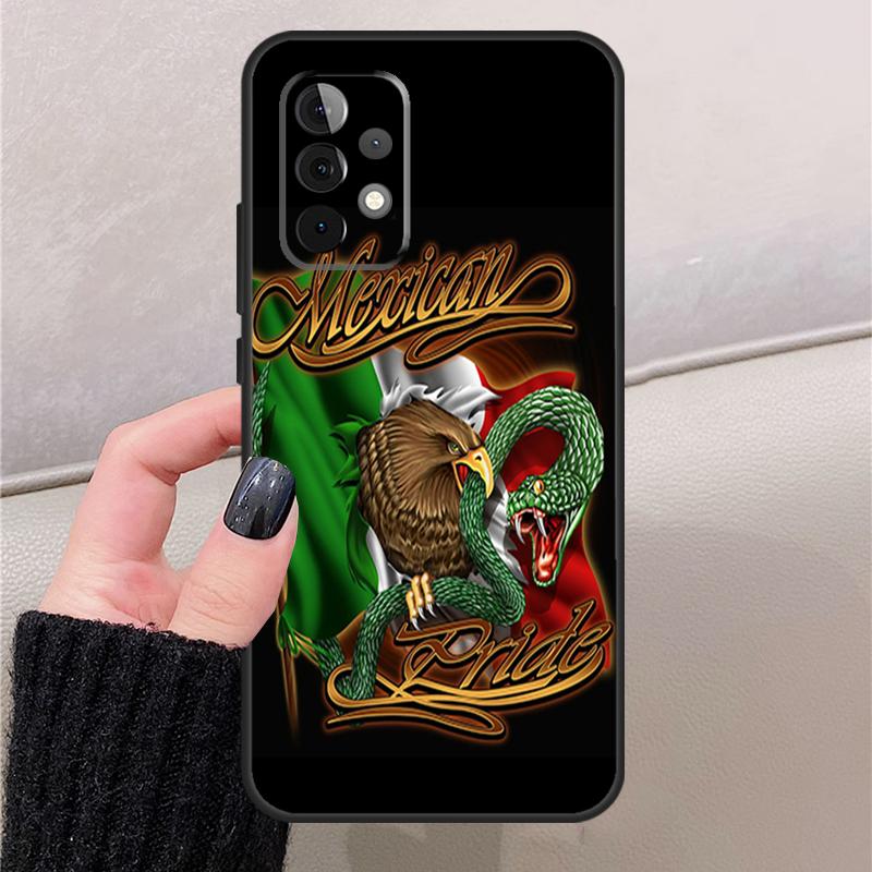 Mexican Pride Eagle Flag For Samsung Galaxy A57 A37 A17 A52 A32 A12 A13 A33 A53 A54 A14 A15 A16 A36 A56 A35 A55 Case Samsung A72
