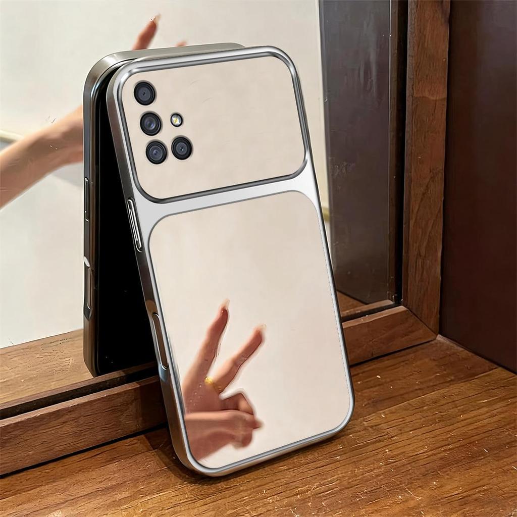 Case for Samsung Galaxy A71 4G,A51 4G Trending Big Window Cover Mirror Phone Casing