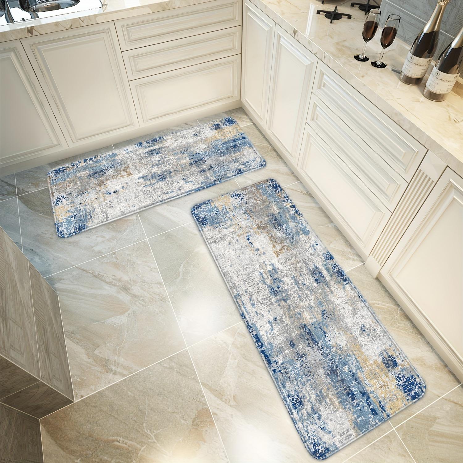 

VIKAMA Modern-Style Carpet Simple Tie-Dye Distressed Finish Kitchen Rug Doormat Welcome Mat Rug For Bedroom Carpet For Live Room 40X60CM (1.3X2FT