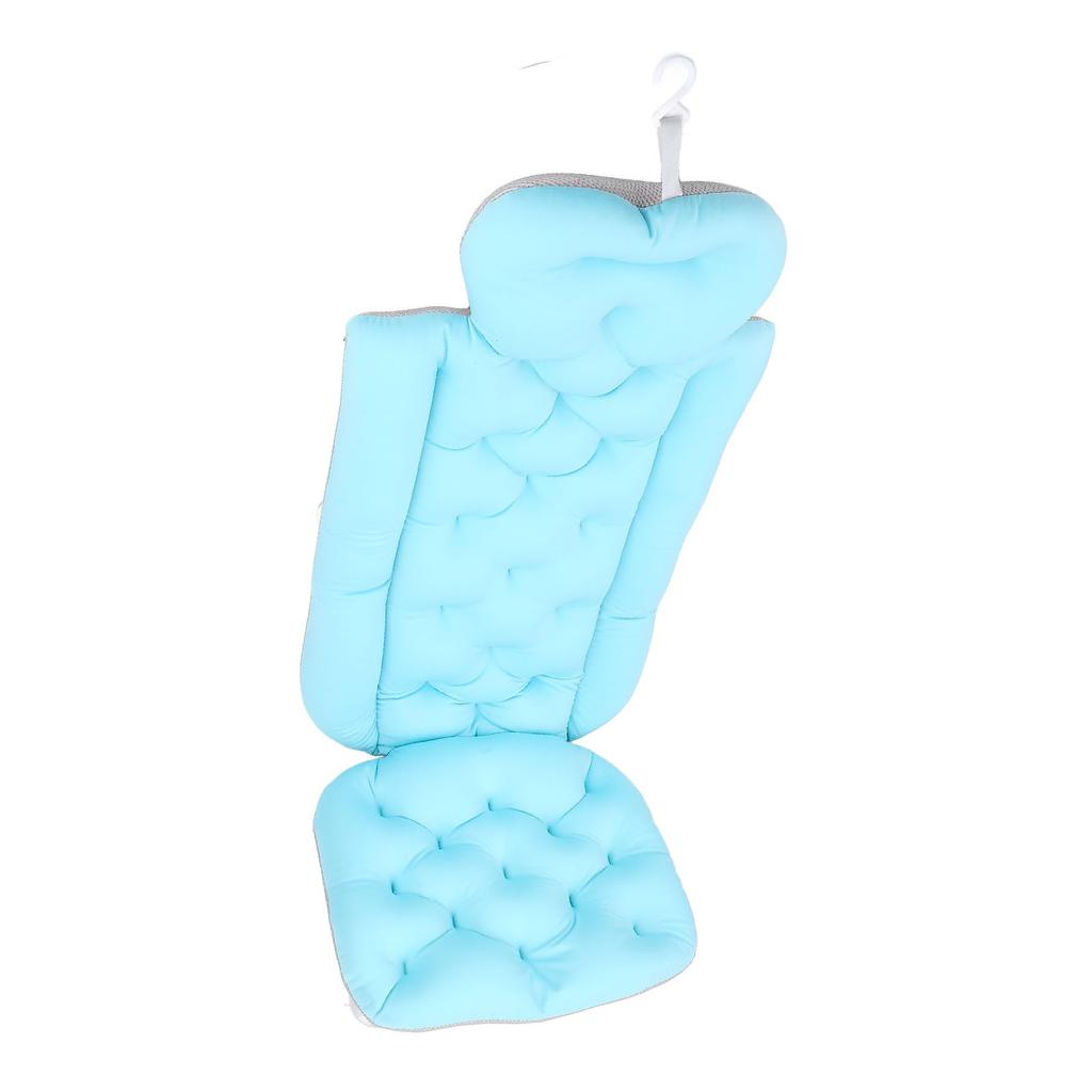 Full Body Bath Pillow Lengthened Type Adult Bath Mat for Hd Neck Support with Suction Cups